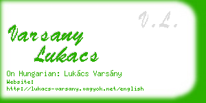 varsany lukacs business card